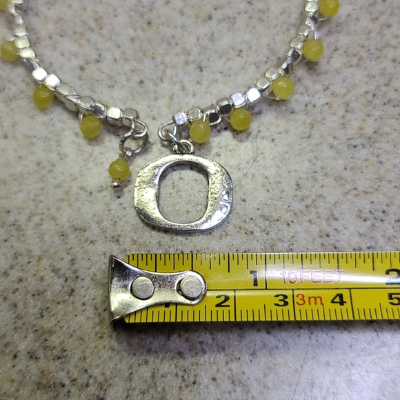 Bracelet Oregon Silver/Yellow. ADJUSTABLE - Picture 6 of 7